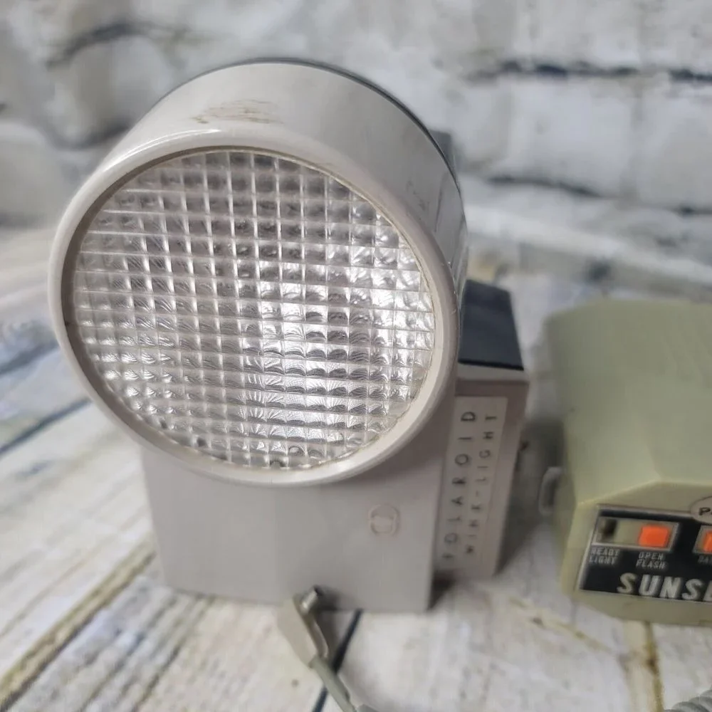 Vtg Polaroid Exposure Meter PR23A Wink Light and Sunset TR100 Meter 3 Untested
